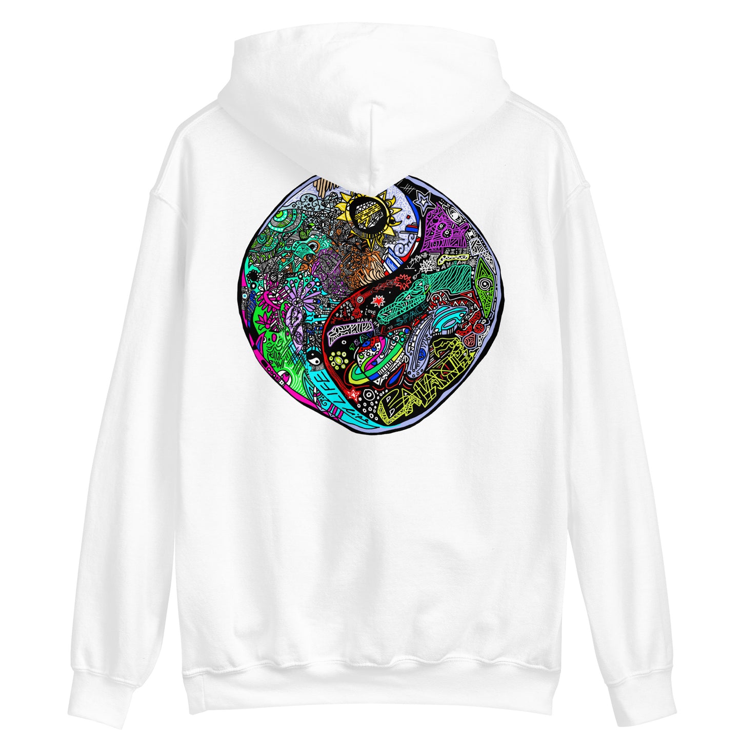 BEUX ART&CO - BALANCE - UNISEX HOODIE - MAIN (BEUX) LOGO LEFT CHEST